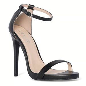 Venus Women's Ankle Strap Heels, Black, size 9 NIB